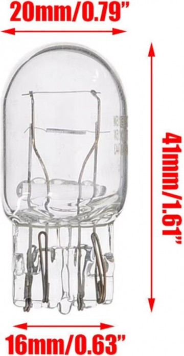 TopLEDverlichting.nl T20 7443 W21/5W Origineel Halogeen Steeklampen set (2 stuks) foto 2