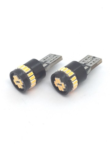 TopLEDverlichting.nl T10 WY5W LED Oranje Canbus knipperlichten (set) foto 3