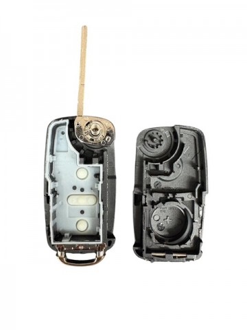 TopLEDverlichting.nl VW / VAG / Volkswagen / Seat / Skoda / Golf / Passat / Tiguan / Transporter 2 Knops /  2 Knoppen / Autosleutel behuizing foto 6