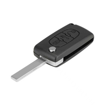 TopLEDverlichting.nl Peugeot en Citroën / Sleutelbaard HU83 / Sleutelcode CE0536 / 3 knops / Achterklep knop / 3 knoppen  Autosleutel behuizing foto 3