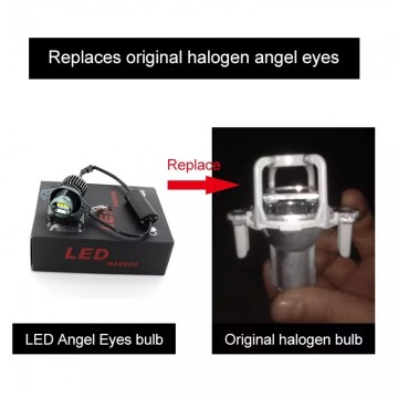 TopLEDverlichting.nl H7 Cree LED Geschikt voor BMW Angel Eyes Canbus (set) foto 6