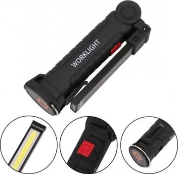 TopLEDverlichting.nl Kleine LED Oplaadbare Accu Werklamp met magneet en oplaadkabel foto 5