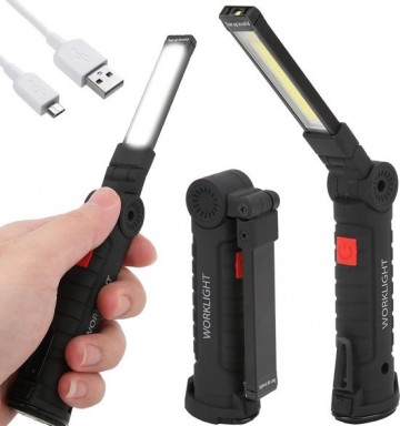 TopLEDverlichting.nl Kleine LED Oplaadbare Accu Werklamp met magneet en oplaadkabel foto 11