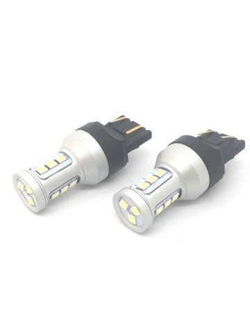 TopLEDverlichting.nl T20 7443 W21/5W Duplo High Power LED Canbus stadslicht (set) foto 2