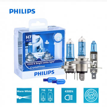 TopLEDverlichting.nl H1 55 Watt Philips Crystal Vision lampen 4300K White 12V (set) foto 2