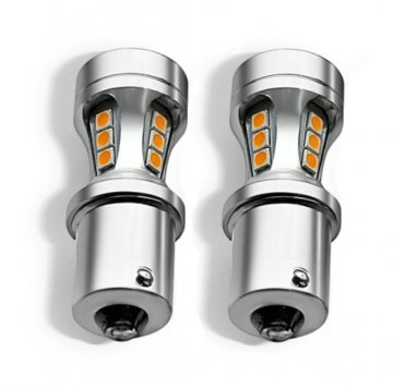 TopLEDverlichting.nl BA15S 1156 PY21W High Power LED Oranje Canbus knipperlichten (set)