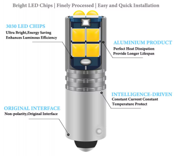 TopLEDverlichting.nl BA9S H6W T4W LED Extra Fel Canbus (set) foto 4