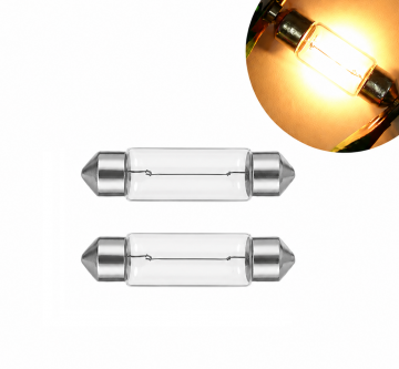 TopLEDverlichting.nl 39MM C5W Origineel Halogeen Festoon Buislampen set (2 stuks) foto 2