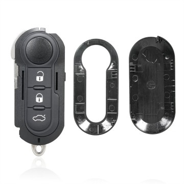 TopLEDverlichting.nl Fiat 500 / Panda / Punto / Bravo / Ducato / Lancia / Iveco Daily / Peugeot Boxter / Citroën Jumper / 3 knops / Achterklep knop / 3 knoppen / Autosleutel behuizing foto 4