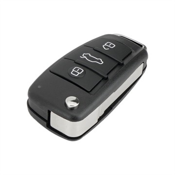 TopLEDverlichting.nl Audi A3 / S3 / A4 / S4 / SA6 / Q3 / RS3 / TT / Sleutelbaard HU66 / 3 knops / 3 knoppen / Autosleutel behuizing foto 3