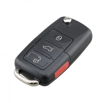 TopLEDverlichting.nl VW / Volkswagen / VAG / Skoda / Sleutelbaard HU66 / 3 + 1 knops / Achterklep Knop / Paniek knop / Panic knop / 3 + 1 knoppen / Autosleutel behuizing foto 3