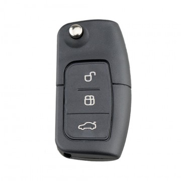 TopLEDverlichting.nl Ford Fiesta / Focus / Mondeo / Galaxy / B-Max / C-Max / S-Max / Kuga / Sleutelbaard HU101 / 3 knops / Achterklep knop / 3 knoppen / Autosleutel behuizing foto 1