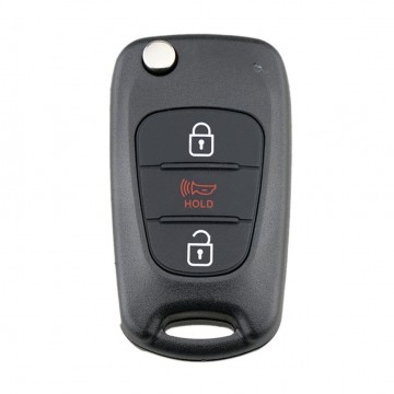 TopLEDverlichitng.nl Hyundai en Kia / 3 knops / Luidspreker knop / Hold / Claxon / 3 knoppen Autosleutel behuizing foto 1