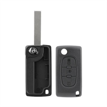 TopLEDverlichting.nl Peugeot en Citroën / Sleutelbaard HU83 / Sleutelcode CE0523 / 3 knops / Licht knop / Lamp knop / 3 knoppen Autosleutel behuizing foto 3