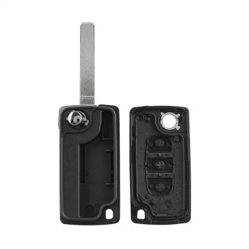 TopLEDverlichting.nl Peugeot en Citroën / Sleutelbaard VA2 / Sleutelcode CE0523 / 3 knops / Licht knop /  Lamp knop / 3 knoppen Autosleutel behuizing foto 4
