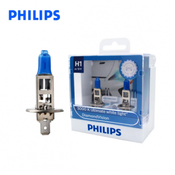 TopLEDverlichting.nl H1 55 Watt Philips Diamond Vision lampen 5000K White 12V (set) foto 1