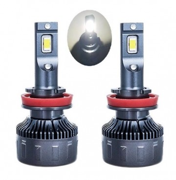 TopLEDverlichting.nl H8, H9, H11, H16 High Power LED Canbus dimlicht grootlicht mistlicht Erg Fel APK goedkeur (set) foto 1