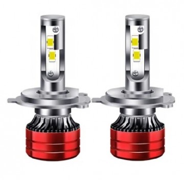 TopLEDverlichting.nl H4 Mini Turbo LED Canbus Line dimlicht en grootlicht (set) foto 1