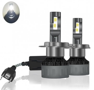 TopLEDverlichting.nl H4 Premium High Power LED Canbus dimlicht grootlicht (set) foto 1