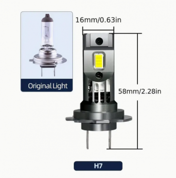 TopLEDverlichting.nl H7 Pro Line Perfect Fit LED Canbus dimlicht grootlicht mistlicht (set) foto 4