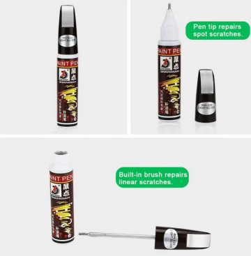 TopLEDverlichting.nl Lakstift Zwart - Kwastje en Pen in één - Schade herstel - Black - 12ml foto 4