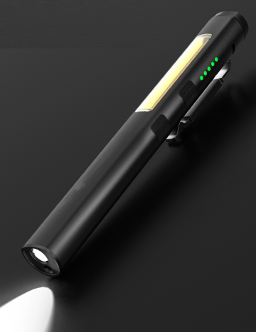 TopLEDverlichting.nl Laser LED lamp 4-in-1 - Zaklamp - Werklamp - Looplamp - UV lamp - Rode Laserpen - Oplaadbare Accu - Magnetisch - Sterke Aluminium Noodlamp - Waterproof foto 11