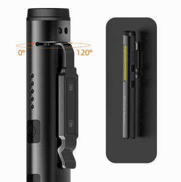 TopLEDverlichting.nl Laser LED lamp 4-in-1 - Zaklamp - Werklamp - Looplamp - UV lamp - Rode Laserpen - Oplaadbare Accu - Magnetisch - Sterke Aluminium Noodlamp - Waterproof foto 4