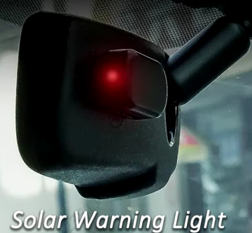 TopLEDverlichting.nl Draadloze Knipperende LED indicatie lampje Rood – Solar Warning Light - Rode LED Auto Alarm Licht – Beveiliging - Anti Diefstal – Inbraak Preventie - Fake Alarm – Veiligheidslicht – Scooter –Fat-Bike – E-Bike – Fiets – Camper - Oplaad