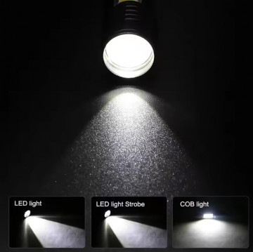 TopLEDverlichting.nl Mini Oplaadbare Zaklamp LED 1600 Lumen - Erg Fel - 10W Sterke en Uitschuifbare Kleine Zaklamp – Zoomfunctie foto 6