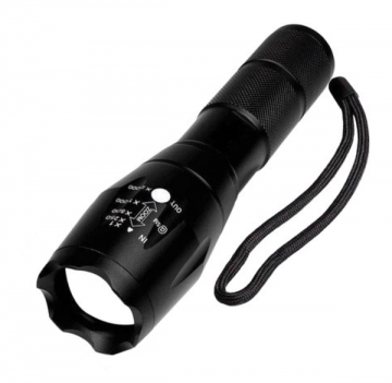 TopLEDverlichting.nl Felle Militaire Zaklamp LED 1800 Lumen - Waterdicht - Zoomfunctie - Scouting – Bos – Camping – Vakantie – Survivallen – Veiligheid foto 1