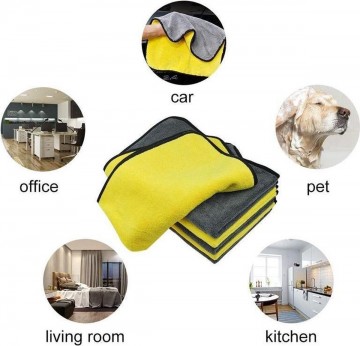 TopLEDverlichting.nl Microvezel droogdoek geel/grijs foto 6