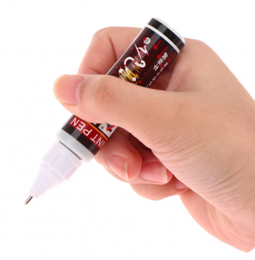 TopLEDverlichting.nl Lakstift Zwart - Kwastje en Pen in één - Schade herstel - Black - 12ml foto 2