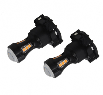 TopLEDverlichting.nl PY24W 5200s High Power LED Oranje Canbus knipperlichten (set) foto 1