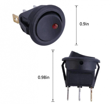 TopLEDverlichting.nl 5 stuks Schakelaar met LED indicatielampje / Tuimelschakelaar / Wipschakelaar / Rood / Oranje / Geel / Groen / Blauw foto 16