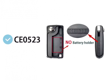 TopLEDverlichting.nl Peugeot en Citroën / Sleutelbaard HU83 / Sleutelcode CE0523 / 3 knops / Licht knop / Lamp knop / 3 knoppen Autosleutel behuizing foto 10