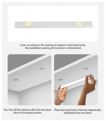 TopLEDverlichting.nl Draadloze 80cm LED bewegingssensor Kledingkast / Kelder / Garage / Keuken / Trap / Schuur Light Motion Sensor Oplaadbaar foto 8