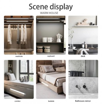 TopLEDverlichting.nl Draadloze 40cm LED bewegingssensor Kledingkast / Kelder / Garage / Keuken / Trap / Schuur Light Motion Sensor Oplaadbaar Zwart foto 7