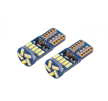 TopLEDverlichting.nl T10 W5W LED Canbus 15 SMD kentekenverlichting (set) foto 1