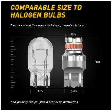 TopLEDverlichting.nl T20 7443 W21/5W Duplo High Power LED Canbus achterlichten Rood (set) foto 2