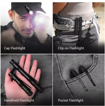 TopLEDverlichting.nl LED Militaire Zaklamp Pen 13cm - Wit Licht 600 Lumen - Sterk Aluminium - Waterproof - Inclusief AAA Batterijen foto 5