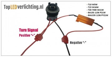 TopLEDverlichting.nl LED knipperlicht weerstanden 25 Watt draadconnectors foto 4